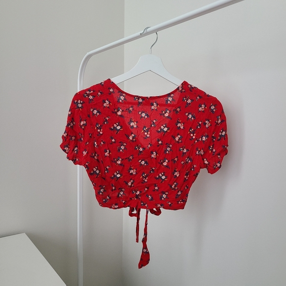 AMERICAN EAGLE Floral Crop Top - Picture 4 of 4